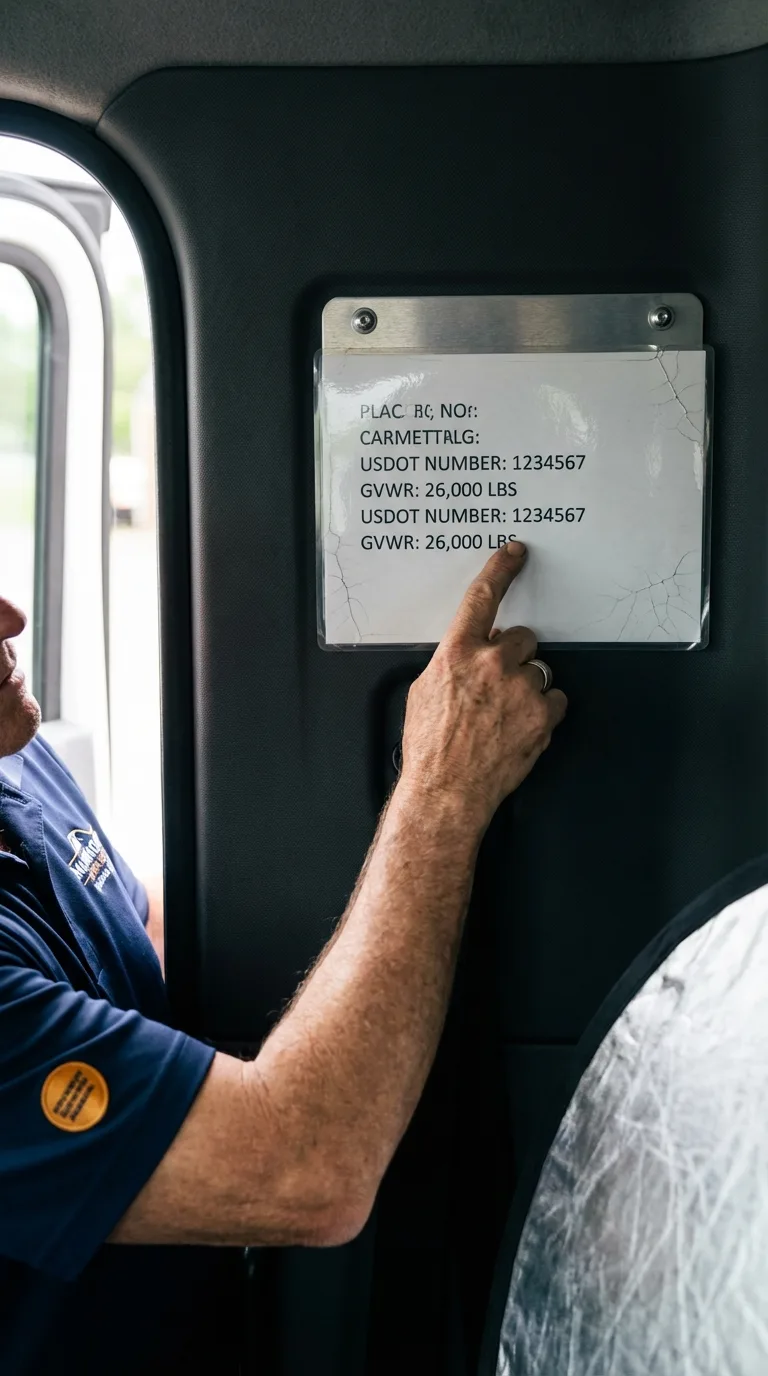 USDOT licensing placard verification in Yorkshire